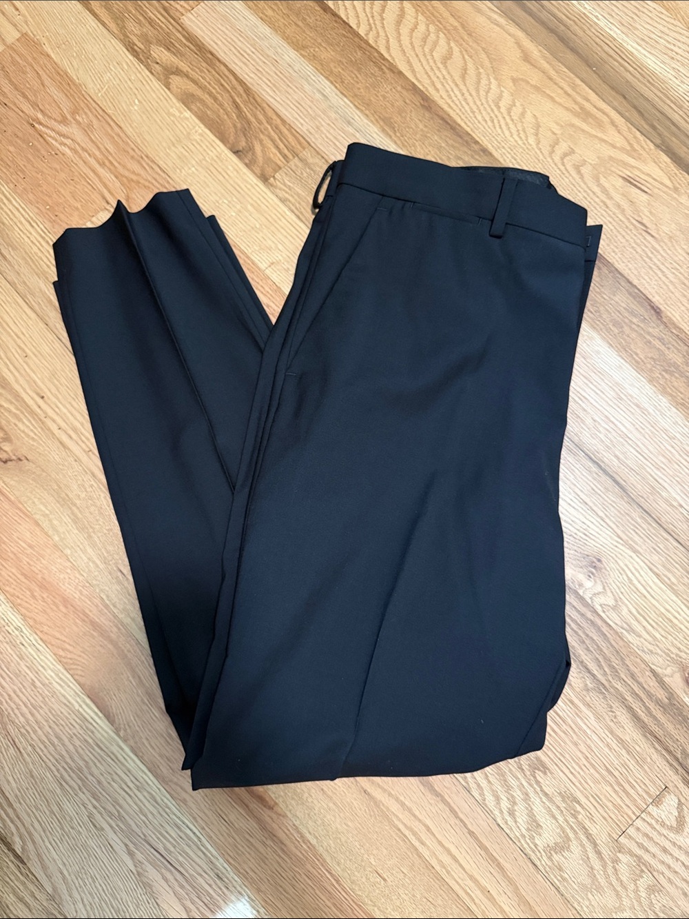 Express Men's 33x30 Black Wrinkle Resistant Slim Stretch Dress Pants